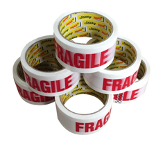 FRAGILE 48mm x 66M PREMIUM LONG LENGTH TAPE STRONG PARCEL PACKING TAPE