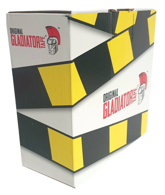 Gladiator Barrier Hazard Warning Tape Non Adhesive Black/Yellow 500m Rolls Danger