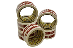 BRANDED LONG LENGTH TAPE STRONG HANDLE WITH CARE 48mm x 66M PACKING PARCEL TAPE